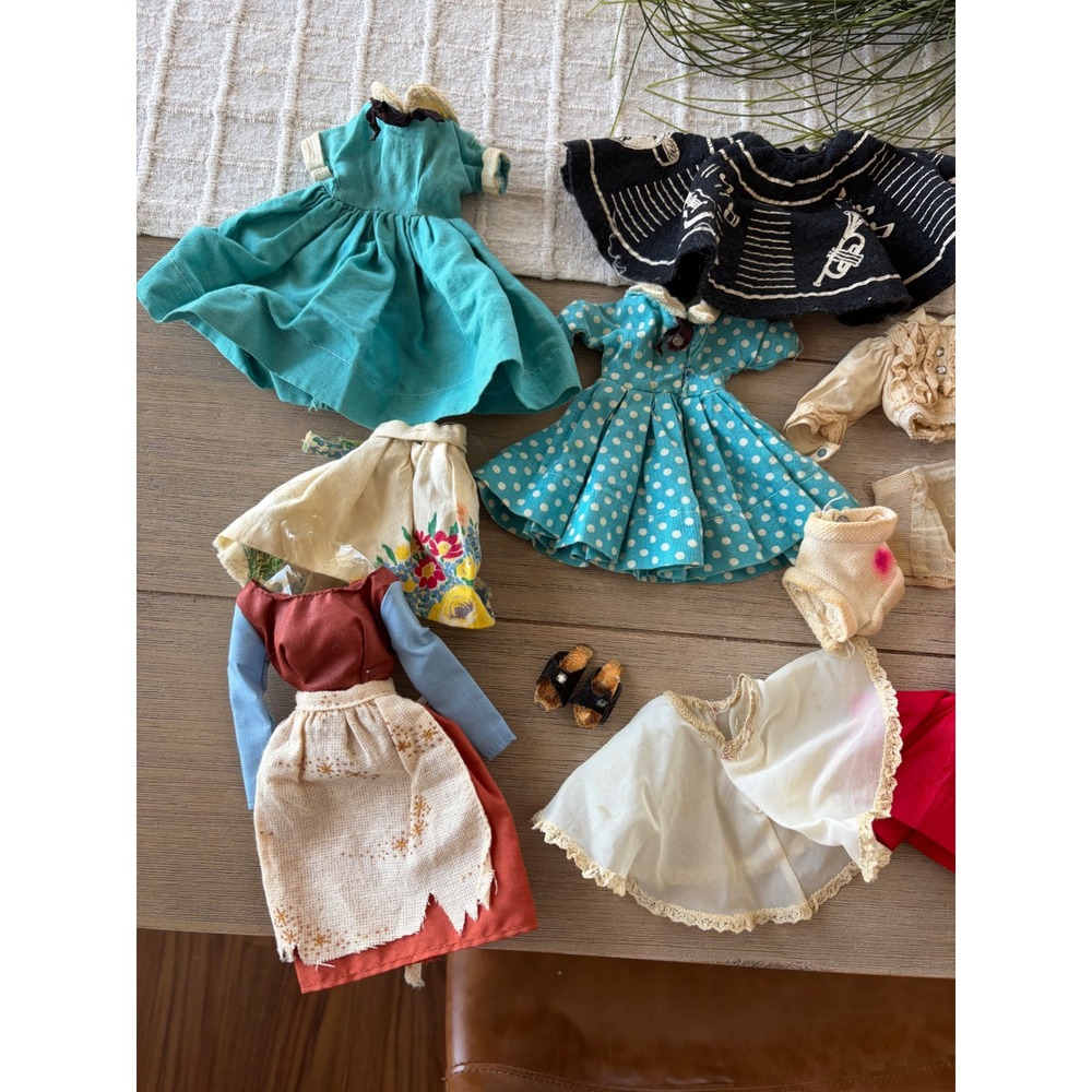 Vintage Vogue Ginny Doll Clothes Accessories Lot 1950s Dresses Skirts Tagged - Picture 2 of 6